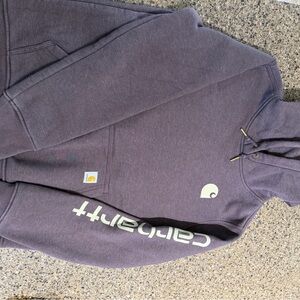 Carhartt Women's Hooded Pullover Sweatshirt in Dark Brown